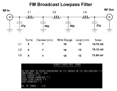 Low Pass Filter For FM 88-108 MHz