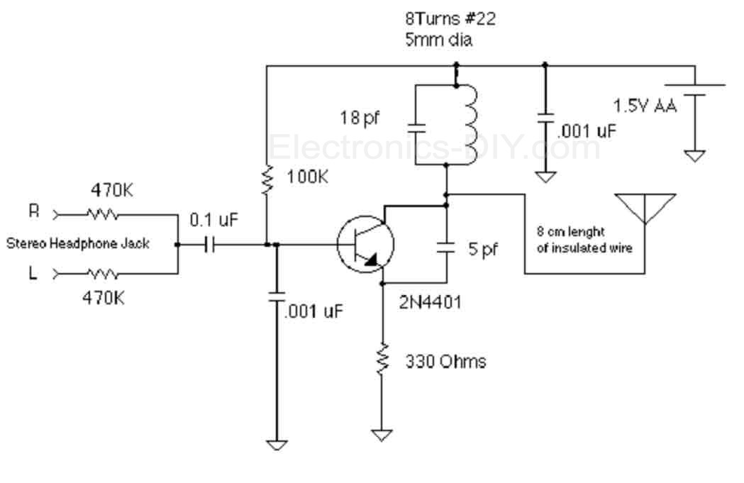 1.5V FM Broadcast Transmitter