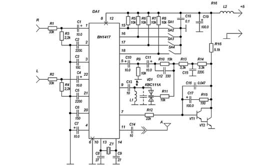 BH1417 USB FM Transmitter