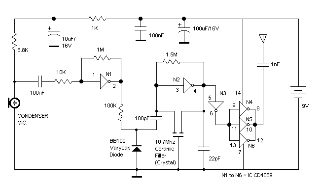 Coilless FM Transmitter