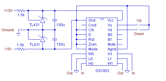 DS1802 Digital Stereo Volume Control