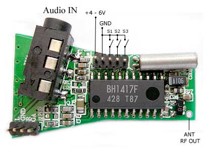 BH1417 PLL Stereo FM Transmitter