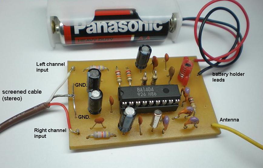 FM Stereo Transmitter using BA1404