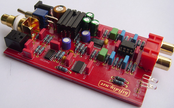 24-Bit 192KHz PCM1793 DAC with DIR9001 Receiver and OPA2134 OPAMP