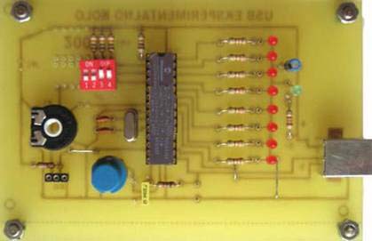 PIC18F2445 USB Experimental IO Board