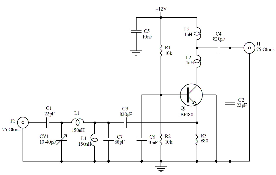 15dB UHF TV Antenna Booster