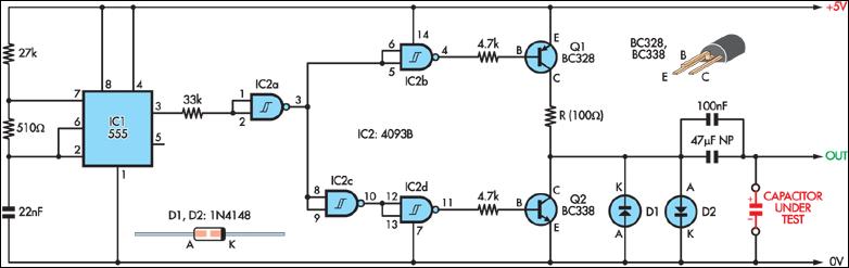 Oscilloscope ESR Tester