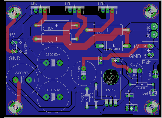 10A 1-30V Variable Power Supply with LM317 