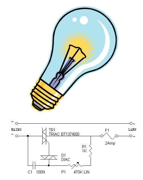 Simple 300W Lamp Dimmer