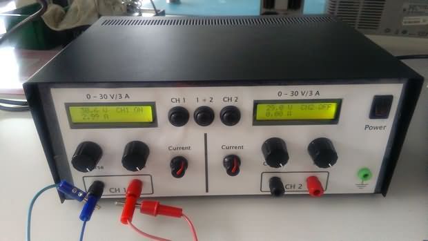 Adjustable Lab Power Supply 0-30V 0-3A