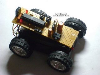 IR Remote Controlled Car (PWM motor control using ATmega8)